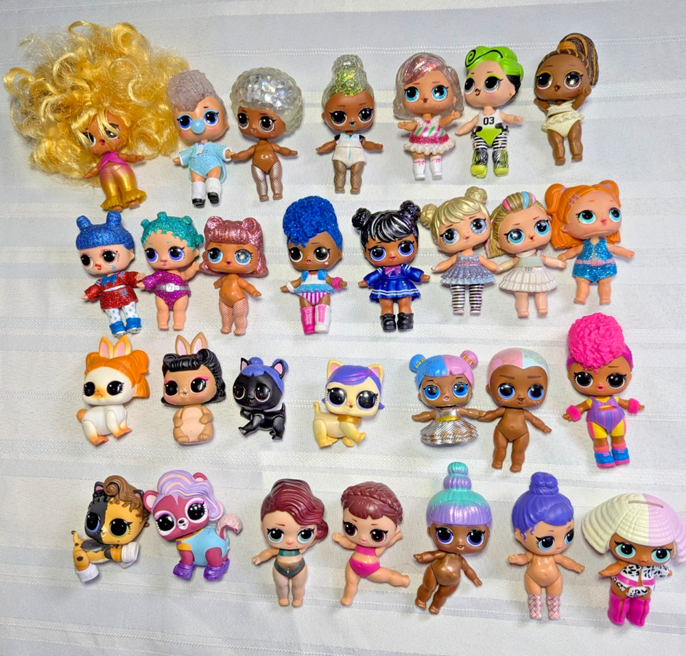 LOL Surprise Dolls and Pets - Lot of 28 Figures Plus One Oddball